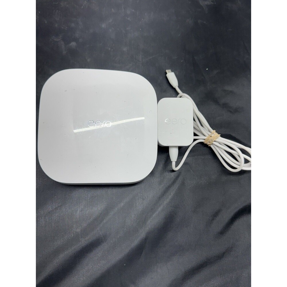 Eero Pro 6 K010001 White Tri-Band WiFi 6 Mesh Wireless Router w/ Power Cord